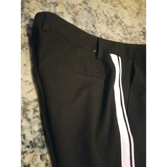 Amanda + Chelsea Women's Black White Stripes Pants Size 2 - Picture 12 of 16